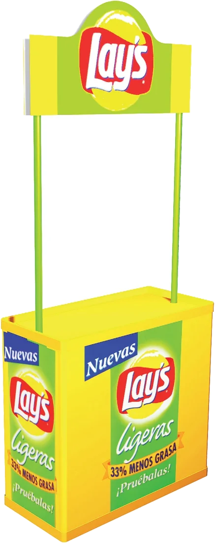 Promostand — Plàstic · Fusta · Metall